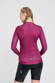 RIVANELLE BY HOLOKOLO Cycling summer long sleeve jersey - VICTORIOUS GOLD ELITE LADY - bordeaux