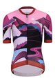 RIVANELLE BY HOLOKOLO Cycling short sleeve jersey - SUNSET ELITE LADY LIMITED EDITION - pink/multicolour