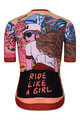 RIVANELLE BY HOLOKOLO Cycling short sleeve jersey - FREE ELITE LADY LIMITED EDITION - orange/multicolour