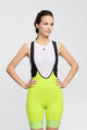 RIVANELLE BY HOLOKOLO Cycling bib shorts - ACTIVE ELITE - yellow/black