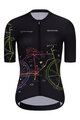 RIVANELLE BY HOLOKOLO Cycling short sleeve jersey - MAAPPI DARK LADY - black/multicolour