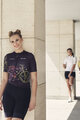 RIVANELLE BY HOLOKOLO Cycling short sleeve jersey - MAAPPI DARK LADY - black/multicolour