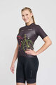 RIVANELLE BY HOLOKOLO Cycling short sleeve jersey - MAAPPI DARK LADY - black/multicolour