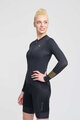 RIVANELLE BY HOLOKOLO Cycling summer long sleeve jersey - VICTORIOUS GOLD ELITE LADY - black