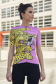 RIVANELLE BY HOLOKOLO Cycling short sleeve jersey - CHEETAH - yellow/pink