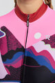 RIVANELLE BY HOLOKOLO Cycling winter long sleeve jersey - SUNSET WINTER - pink/multicolour