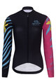 RIVANELLE BY HOLOKOLO Cycling winter long sleeve jersey - MEDITATION WINTER - black/pink