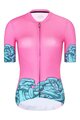 RIVANELLE BY HOLOKOLO Cycling short sleeve jersey - MEDUSA - pink/turquoise