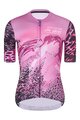 RIVANELLE BY HOLOKOLO Cycling short sleeve jersey - ROSESCAPE - purple/black