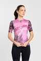 RIVANELLE BY HOLOKOLO Cycling short sleeve jersey - ROSESCAPE - purple/black