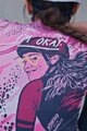 RIVANELLE BY HOLOKOLO Cycling short sleeve jersey - ROSESCAPE - purple/black