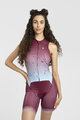 RIVANELLE BY HOLOKOLO Cycling skinsuit - SNIPP - bordeaux/blue
