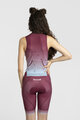 RIVANELLE BY HOLOKOLO Cycling skinsuit - SNIPP - bordeaux/blue