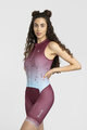RIVANELLE BY HOLOKOLO Cycling skinsuit - SNIPP - bordeaux/blue