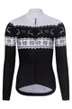 RIVANELLE BY HOLOKOLO Cycling winter long sleeve jersey - FROSTTRAIL WINTER - black/white