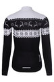 RIVANELLE BY HOLOKOLO Cycling winter long sleeve jersey - FROSTTRAIL WINTER - black/white