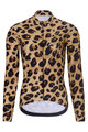 RIVANELLE BY HOLOKOLO Cycling winter long sleeve jersey - WILDCAT II WINTER - brown/black