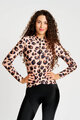RIVANELLE Cycling winter long sleeve jersey - WILDCAT II WINTER - brown/black