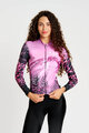 RIVANELLE Cycling winter long sleeve jersey - ROSESCAPE WINTER - purple/black