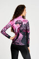 RIVANELLE Cycling winter long sleeve jersey - ROSESCAPE WINTER - purple/black