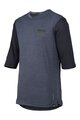 IXS jersey with 3/4 sleeves - CARVE X 3/4 - blue/black