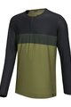 IXS Cycling summer long sleeve jersey - FLOW XTG LS - green/black