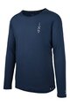 IXS Cycling summer long sleeve jersey - FLOW MERINO LS - blue