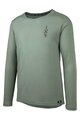 IXS Cycling summer long sleeve jersey - FLOW MERINO LS - green