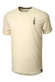IXS Cycling short sleeve t-shirt - FLOW 1.0 TECH TEE - beige