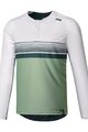 IXS Cycling summer long sleeve jersey - FLOW LITE 1.0 - white/green