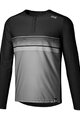 IXS Cycling summer long sleeve jersey - FLOW LITE 1.0 - black/grey