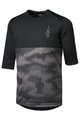 IXS jersey with 3/4 sleeves - CARVE 1.0 - black/grey