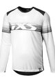 IXS Cycling summer long sleeve jersey - TRIGGER LITE 1.1 - white/black