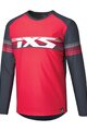 IXS Cycling summer long sleeve jersey - TRIGGER LITE 1.1 - red/blue