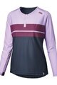 IXS Cycling summer long sleeve jersey - FLOW LITE 1.0 W - white/pink/blue