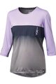 IXS jersey with 3/4 sleeves - CARVE 1.0 W - purple/grey