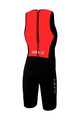 ZONE3 Cycling skinsuit - STEAMLINE - black/red