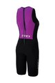 ZONE3 Cycling skinsuit - STEAMLINE - black/purple