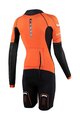 ZONE3 Cycling skinsuit - VERSA - black/orange