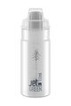 ELITE Cycling water bottle - JET GREEN PLUS 550 - transparent