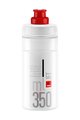 ELITE Cycling water bottle - JET 350 - transparent/red