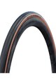 SCHWALBE tyre - ONE 700x28C RACEGUARD 67EPI - black/brown