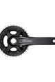 SHIMANO cranks with chainring - DEORE M6000 175mm 38/28 - black