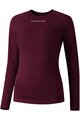 SHIMANO Cycling long sleeve t-shirt - VERTEX LONG - bordeaux