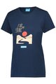 SHIMANO Cycling short sleeve t-shirt - GRAPHIC TEE - blue