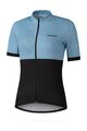SHIMANO Cycling short sleeve jersey - ELEMENT - light blue/black