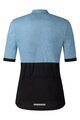 SHIMANO Cycling short sleeve jersey - ELEMENT - light blue/black