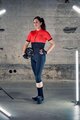 SHIMANO Cycling short sleeve jersey - ELEMENT - red/black