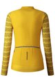 SHIMANO Cycling winter long sleeve jersey - KAEDE PRINTED LONG - yellow