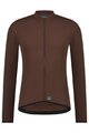 SHIMANO Cycling summer long sleeve jersey - VERTEX THERMAL LONG - brown